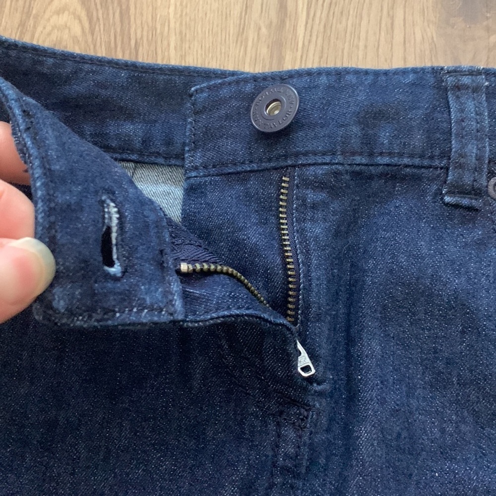 Ann Taylor Blue Jean Skirt, Size 00P - Picture 5 of 7